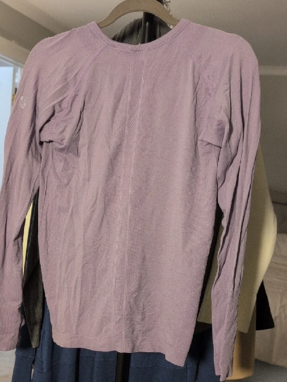 TKEQ - Technical Riding Shirt Long Sleeve Lavender Crewneck Tee - Picture 5 of 5
